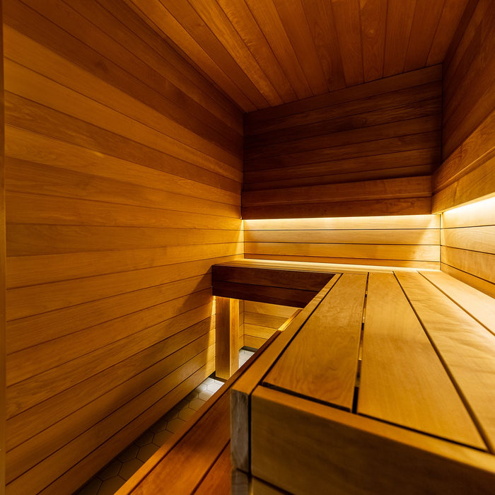 Prosaunas Sauna Wood, Thermo-Aspen Nickel Gap Wall Cladding, 1"x4" | WOOD665