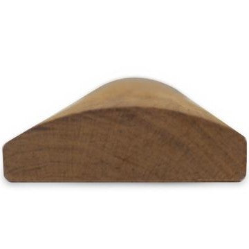 Prosaunas Sauna Wood, Thermo-Alder 5/4x4" Bullnose Bench Material | HT-ALDER-BNOSE2X4