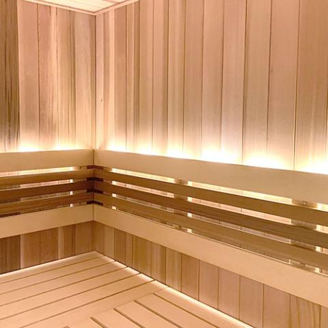 Prosaunas Sauna Wood, Vertical Grain, Clear Grade A+ Cedar 1"x4" V-Gap Wall Cladding