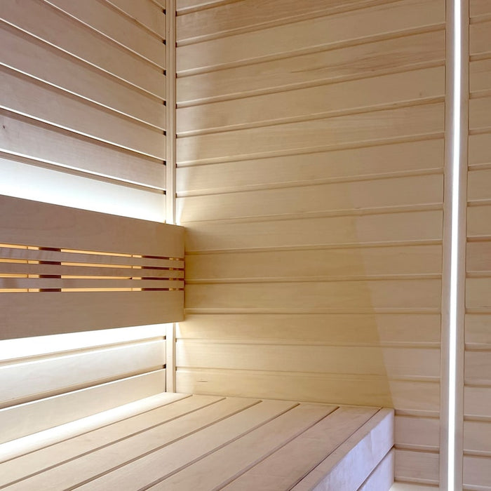 Prosaunas Sauna Wood, Aspen 1"x1" Square Molding | WOOD676