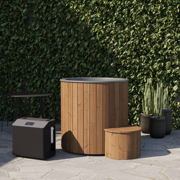 SaunaLife S1N 1-Person Cold/Hot Immersion Tub, Natural