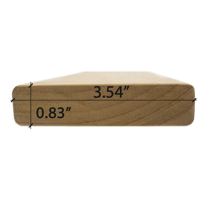 Prosaunas Sauna Wood, Thermo-Aspen 1"x4" Bench Material | WOOD648