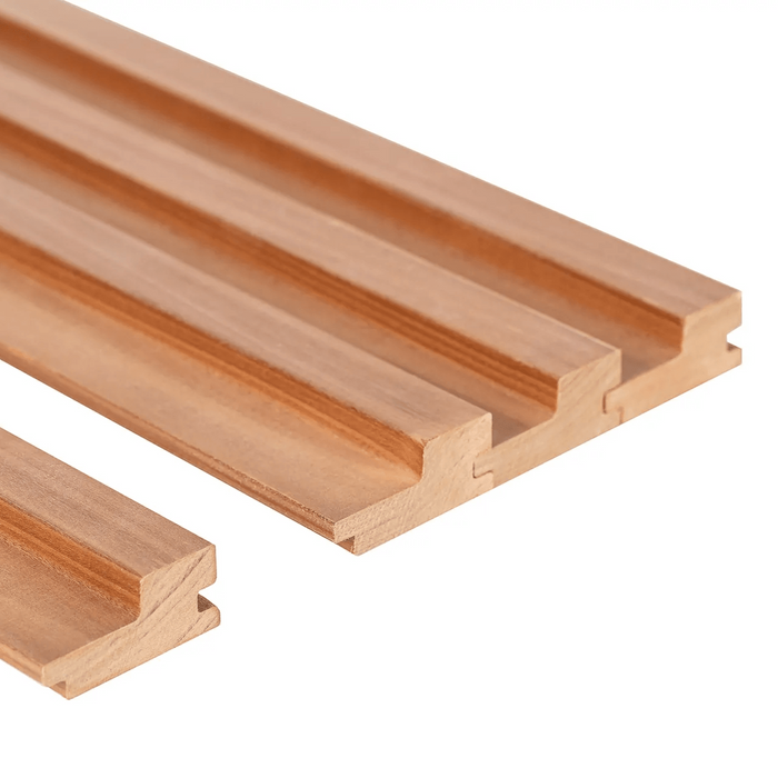 Prosaunas Sauna Wood, Thermo-Aspen Large Gap Wall Cladding, 1"x3" | WOOD666