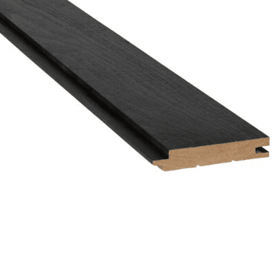 Prosaunas Sauna Wood, Black Wax Coated Aspen Nickel Gap Wall Cladding, 1"x4" | VSL0524