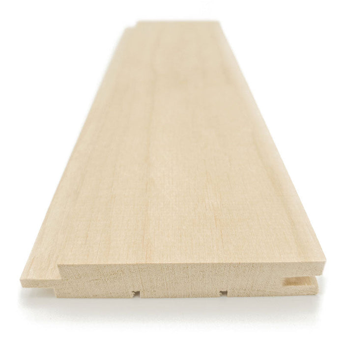 Prosaunas Sauna Wood, Alder Nickel Gap Wall Cladding, 1"x4" | WOOD661
