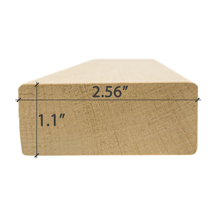 Prosaunas Sauna Wood, Alder 5/4x3" Bench Material | WOOD645