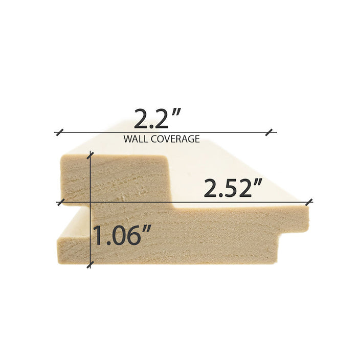 Prosaunas Sauna Wood, Aspen Large Gap Wall Cladding, 1"x3" | WOOD660