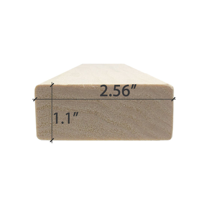 Prosaunas Sauna Wood, Aspen 5/4x3" Bench Material  | WOOD640