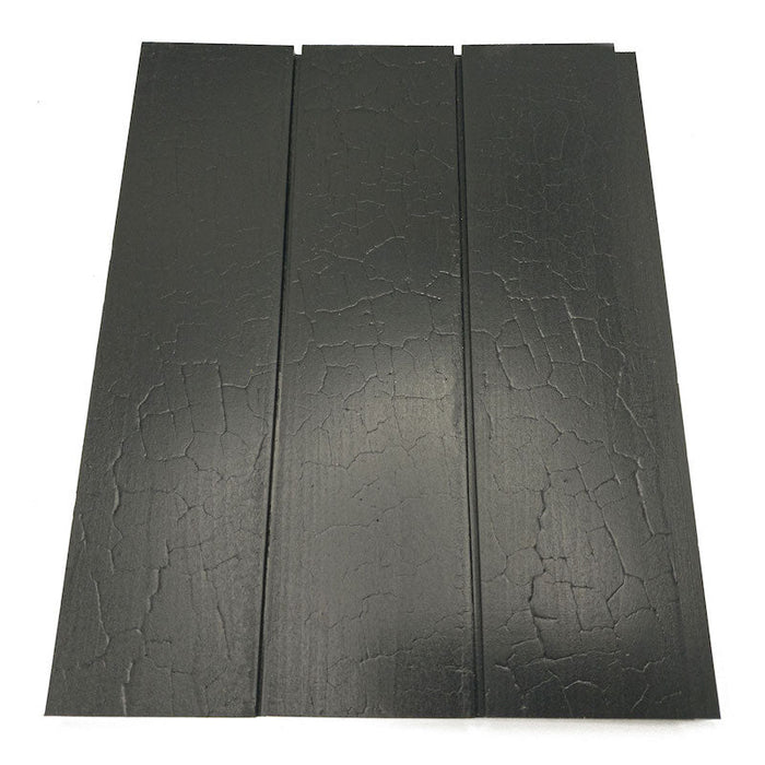 Prosaunas Sauna Wood, Aspen Black-Wax Finished Nickel Gap Wall Cladding, 1"x4" | WOOD671