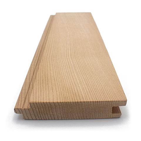 Prosaunas Sauna Wood, Vertical Grain, Clear Grade A+ Cedar 1"x4" Nickel Gap Wall Cladding