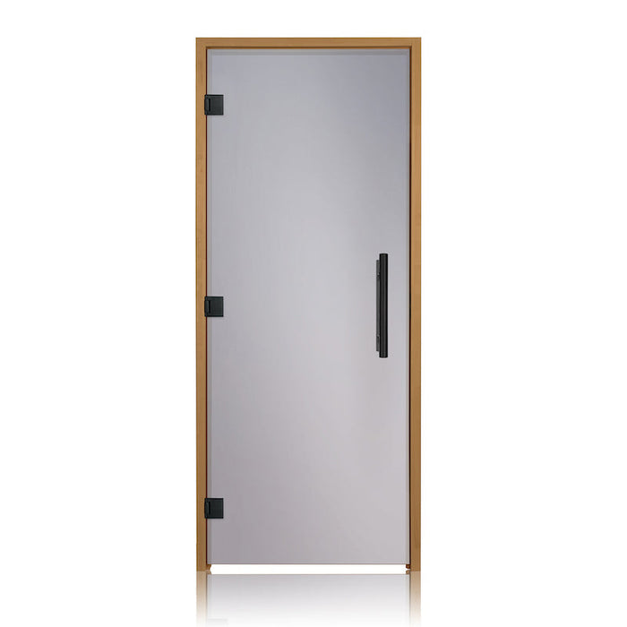 Prosaunas Thermo-Aspen, Prehung ADA Tinted Glass Sauna Door 36x81  (Left 3 Black Hinges)