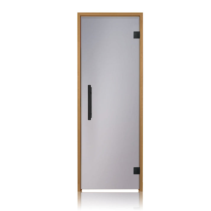 Prosaunas Thermo-Aspen Frame, Prehung Tinted Glass Sauna Door 24x73 (Right Black Hinges)