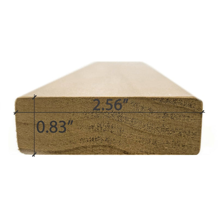 Prosaunas Sauna Wood, Thermo-Aspen 1"x3" Bench Material | WOOD647