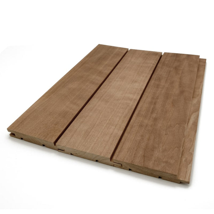 Prosaunas Sauna Wood, Thermo-Aspen Nickel Gap Wall Cladding, 1"x4" | WOOD665
