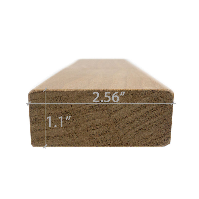 Prosaunas Sauna Wood, Thermo-Aspen 5/4x3" Bench Material | WOOD650