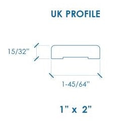 Prosaunas Sauna Wood, Thermo-Radiata Pine 1"x2" Molding | WOOD682