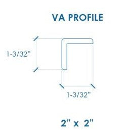 Prosaunas Sauna Wood, Alder 2"x2" Right Angle Molding | WOOD681