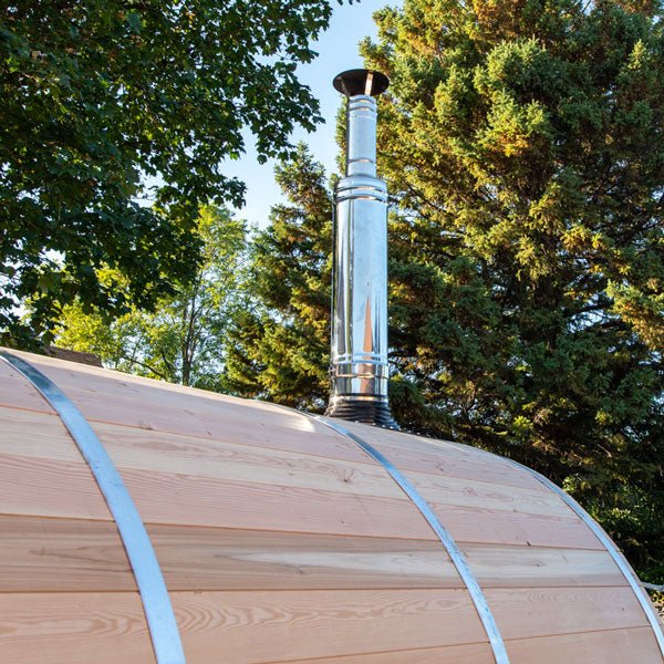 Dundalk Leisure Canadian Timber Serenity MP CTC2245MP Outdoor Barrel Sauna - Secret Saunas