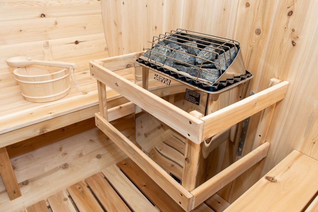 Dundalk Leisure Craft Canadian Timber Georgian Outdoor Cabin Sauna with Changeroom - Secret Saunas