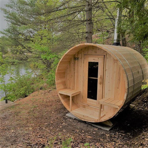 Dundalk Leisure Craft Canadian Timber Serenity Barrel Sauna CTC2245W - Secret Saunas