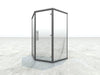 Haljas Hele Glass Mini 3-Person Outdoor Sauna - Secret Saunas