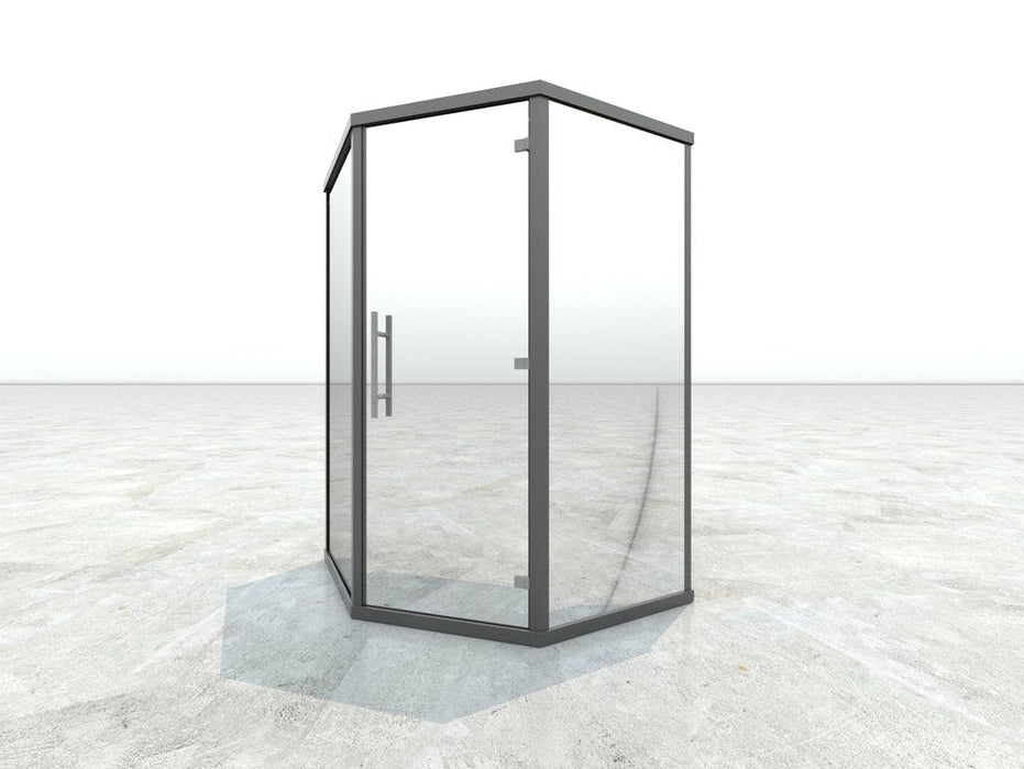 Haljas Hele Glass Mini 3-Person Outdoor Sauna - Secret Saunas