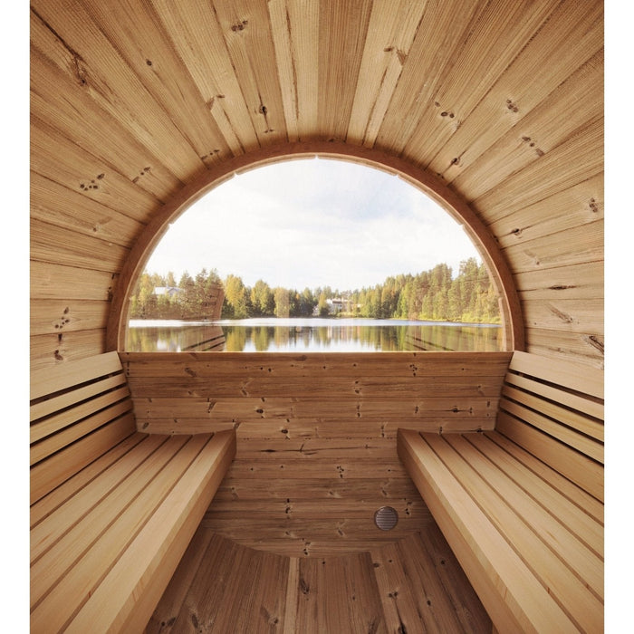 SaunaLife Ergo E6W Barrel Sauna with Window - Secret Saunas