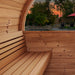 SaunaLife Model E8W Sauna Barrel with back Window - Secret Saunas