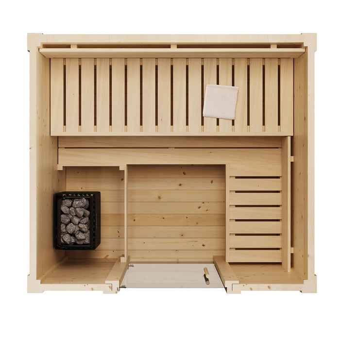 SaunaLife Model G2 Outdoor Home Sauna Kit | 4 Persons - Secret Saunas