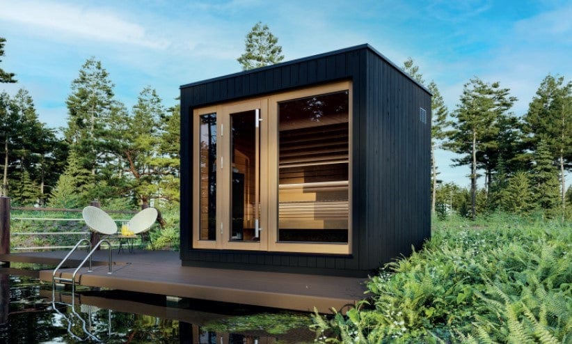 SaunaLife Model G7S Pre-Assembled Outdoor Home Sauna - Secret Saunas