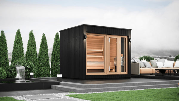 SaunaLife Model G7S Pre-Assembled Outdoor Home Sauna - Secret Saunas