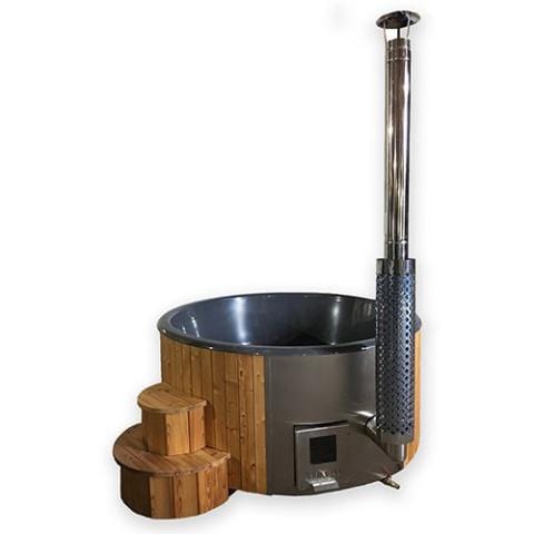 SaunaLife Model S4N Wood-Fired Hot Tub Soak-Series Home Wood-Burning Hot Tub, Natural, Up to 6 Persons-SL-MODELS4N - Secret Saunas