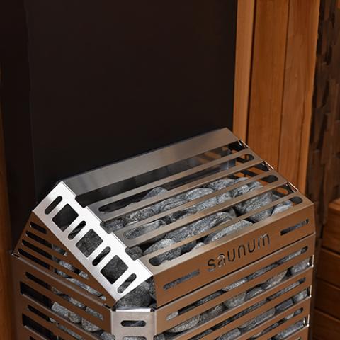 Saunum AIR 10 Sauna Heater Stainless - Secret Saunas