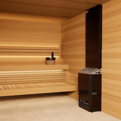 Saunum AIR 7 Sauna Heater Black - Secret Saunas