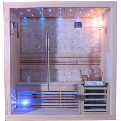 SunRay 300LX 3-Person Westlake Luxury Traditional Sauna - Secret Saunas